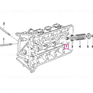 Garnitura supapa D=5 - BMW Motorrad Livrare gratuită