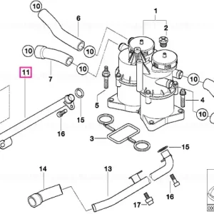 Vent pipe ZYL. 1-4 - BMW Discount