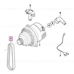 Cumpărături sigure Curea alternator 4PK592 - BMW Motorrad
