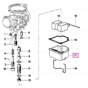 Carcasă plutitor stânga - BMW Motorrad Noutate