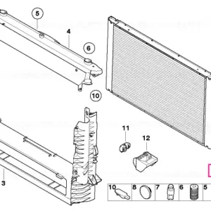 Vezi acum Radiator sist.racire - BMW