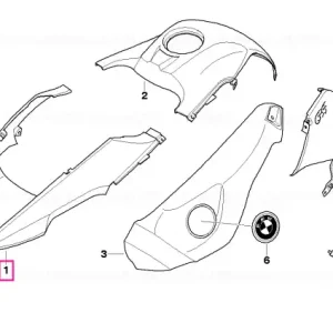 Front wheel mudguard, upper part ALPINE-WHITE 3 Reducere
