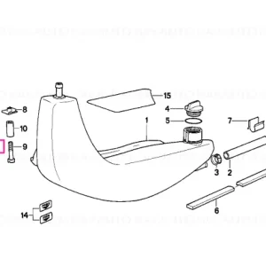 Șurub cap pătrat înecat M5X16 - BMW Motorrad Retur ușor