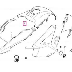 Capac rezervor combustibil DARK-BLACK - BMW Motorrad Comandă acum