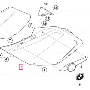 Bestseller Trim panel left GRANITE-GREY - BMW Motorrad