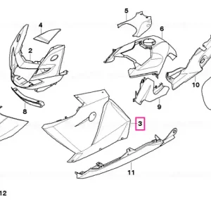 Front left body part ROYAL-BLUE Super ofertă