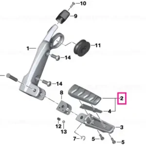 Footrest pad without retaining plate - BMW Motorrad Ofertă