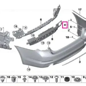 Vezi acum Set, mounts, PDC sensor, rear - BMW