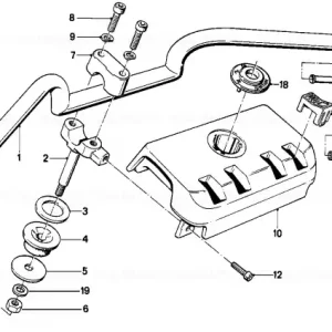 Transport gratuit Șurub înecat M8X25 - BMW Motorrad