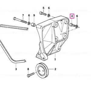 Șurub cap pătrat M8X20-8.8-ZNS - BMW Motorrad Ieftin