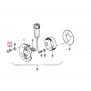 Expediere rapidă Șurub cap pătrat cu șaibă M5X12 - BMW Motorrad