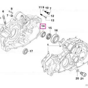 Grooved ball bearing 17X47X14 Transport gratuit