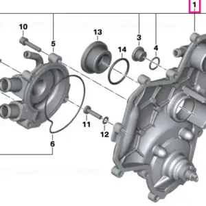 Cel mai vândut Capac pompă apă dreapta - BMW Motorrad