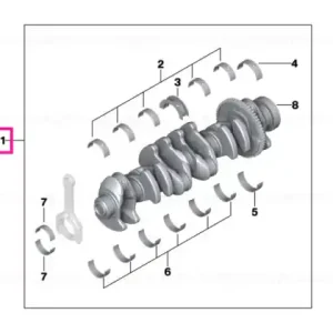 Vezi acum Exch-crankshaft with bearing shells - BMW