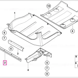 Acoperire inferioară - BMW - Mini Retur ușor