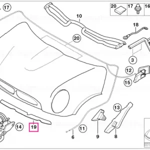 Acoperire capotă motor stâng - BMW - Mini Ultima șansă