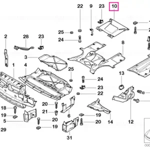 Vezi acum Capac protecție podea - BMW