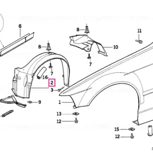 Acoperire stânga - BMW Expediere rapidă
