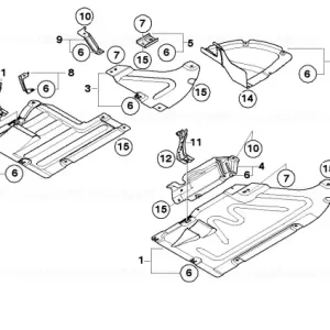 Acoperire șasiu centru - BMW Ofertă exclusivă
