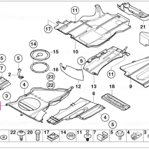 Acoperire șasiu centru - BMW Cumpără acum