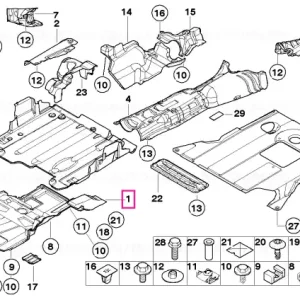 Vezi acum Ecran compartiment motor cu absorber - BMW