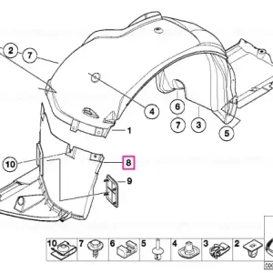 Acoperitura stanga - BMW Reducere de preț