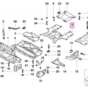 Acoperire fund şasiu - BMW Plată securizată