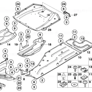 Vezi acum Protecţie lateral drept compartiment motor - BMW