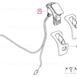 Unitate deblocare stanga SCHWARZ - BMW Chilipir