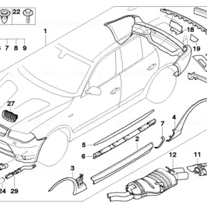Acoperire roată față dreapta - BMW Preț redus