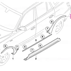 Acoperire roată spate apret dreapta M - BMW Mai ieftin