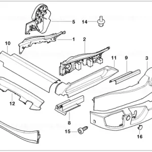 Acoperire exterior stânga NEGRU SCHWARZ - BMW Cel mai bun preț