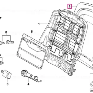 Vezi acum Panou piele ecologică spate buzunar negru SCHWARZ - BMW