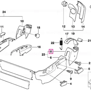 Acoperire extern dreapta negru SCHWARZ - BMW Reduceri