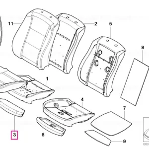 Vezi acum Tapițerie suport coapsă - BMW