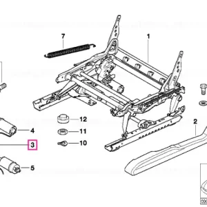 Actuator ajustare orizontală - BMW Expediere rapidă