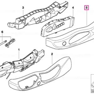 Acoperire exterior stânga SCHWARZ - BMW Preț redus