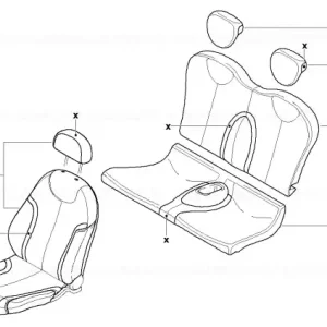 Bancheta spate piele retrofit, STRIPES MODELL STRIPES - BMW - Mini Preț promoțional