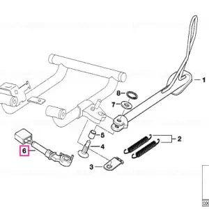 Comutator cărucior lateral L=530MM - BMW Motorrad Expediere rapidă
