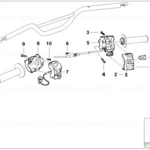 Comutator combinat mânere încălzite - BMW Motorrad Lichidare de stoc