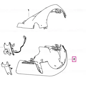 Vezi acum Panou ornamental coloană volan jos - BMW