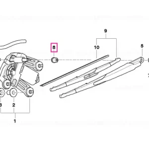 Bestseller Garnitura motor stergator spate - BMW - Mini
