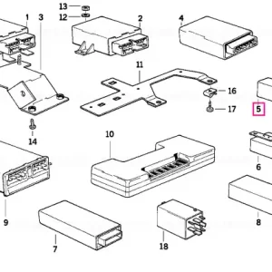 Unitate de control stergator-spalare - BMW Retur gratuit