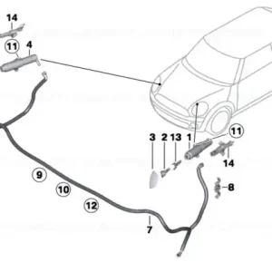Bestseller Cap pulverizator dreapta - BMW - Mini