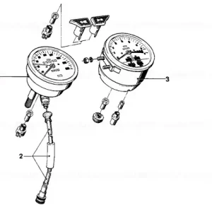 Disponibil imediat Vitezometru KM/H W=0,895 - BMW Motorrad