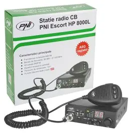 Statie radio CB PNI Escort HP 8000L cu ASQ reglabil, 12V, 4W, Lock Livrare gratuită