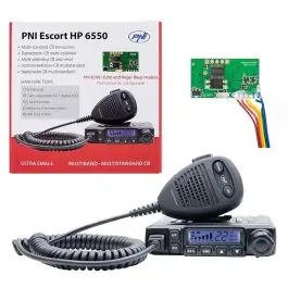 Statie radio CB PNI Escort HP 6550 cu PNI ECH01 instalat, multistandard Preț mic