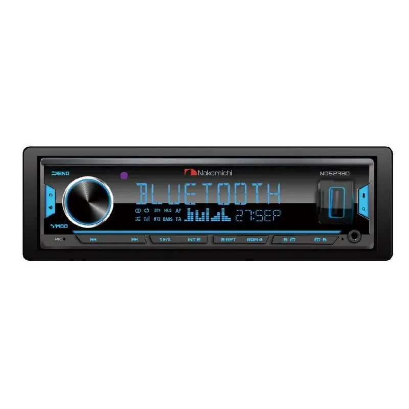 Reducere Receiver Nakamichi 1DIN cu USB si bluetooth DSP Multi-Color 4X50W max 3 preout 2V App control (Android, IOS)