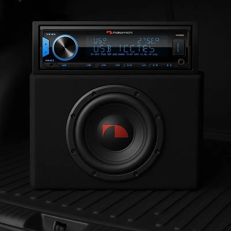 Pachet - Player NQ723BD+ Subwoofer activ Nakamichi 10"  1000W max + KIT CABLURI LK-10 Preț promoțional