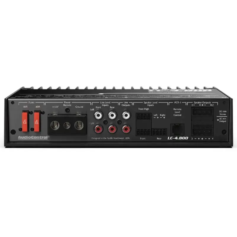 Amplificator puternic 4 canale cu ACCUBASS® 12V Audio Control LC-4.800, 4 x 200 watts, in 2 sau 4 ohm, clasa D Reducere